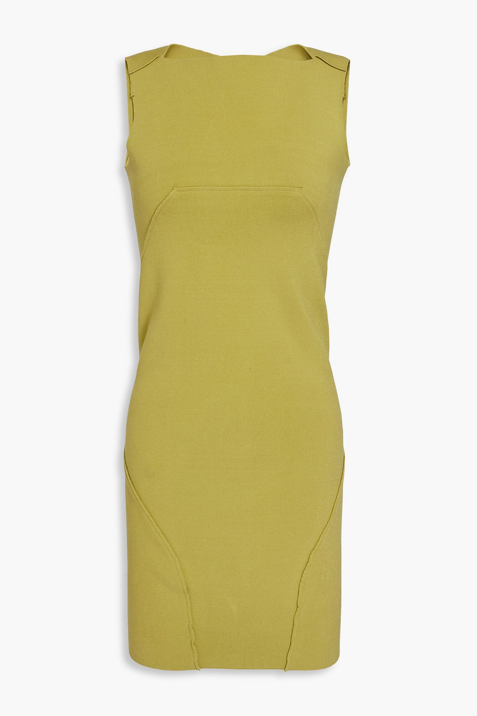 Rick Owens Cutout Knitted Top In Green