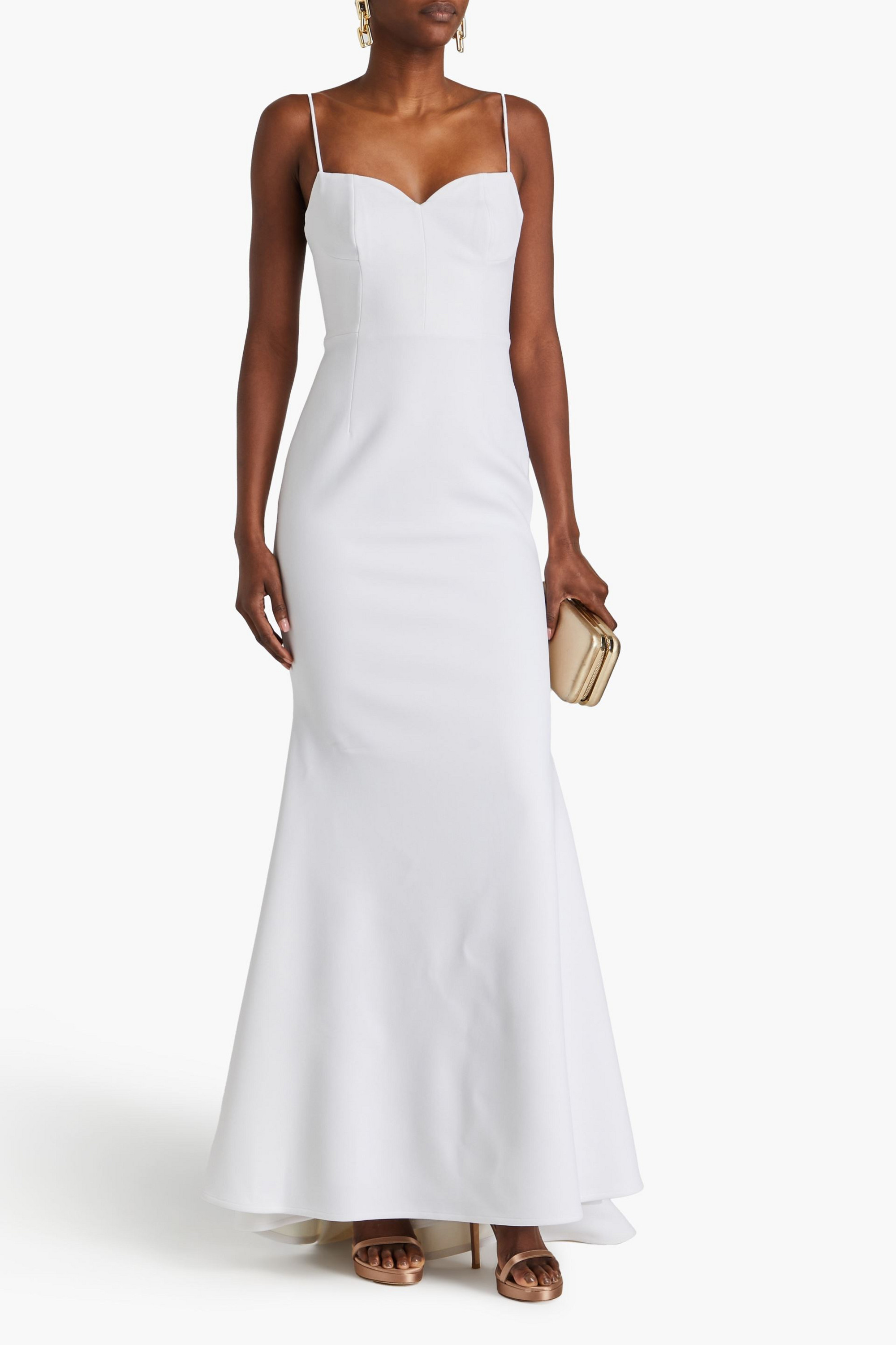 Rachel Gilbert Avery crepe gown