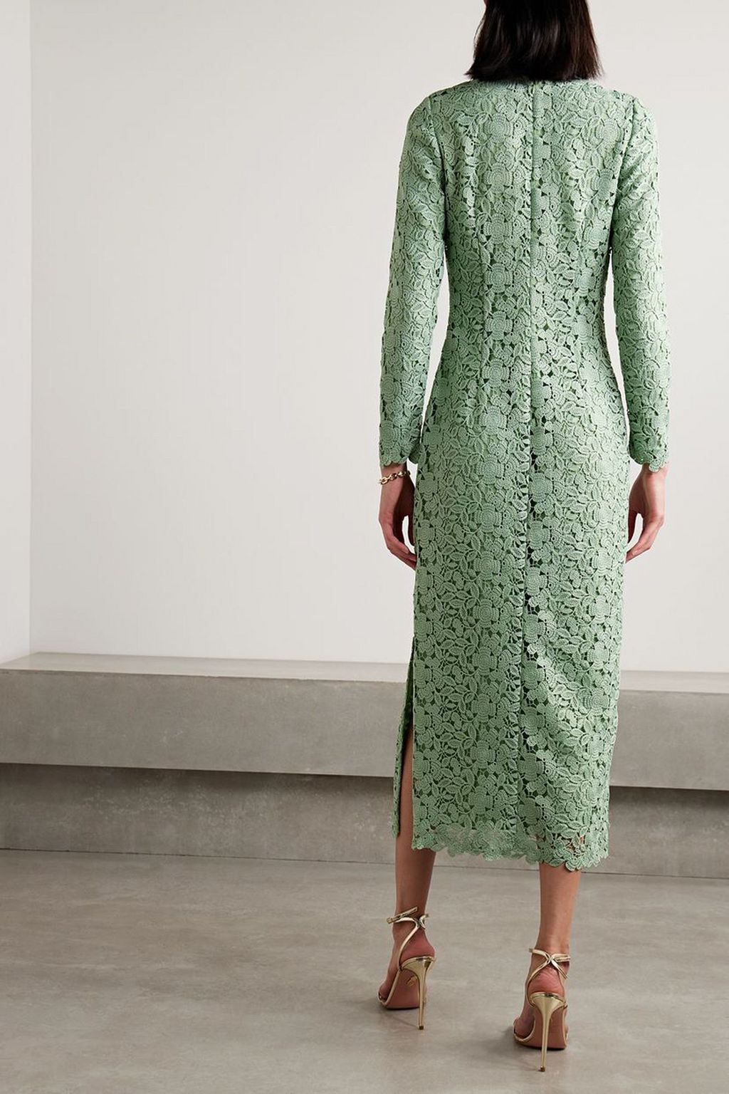 MARKARIAN Arizona guipure lace midi dress