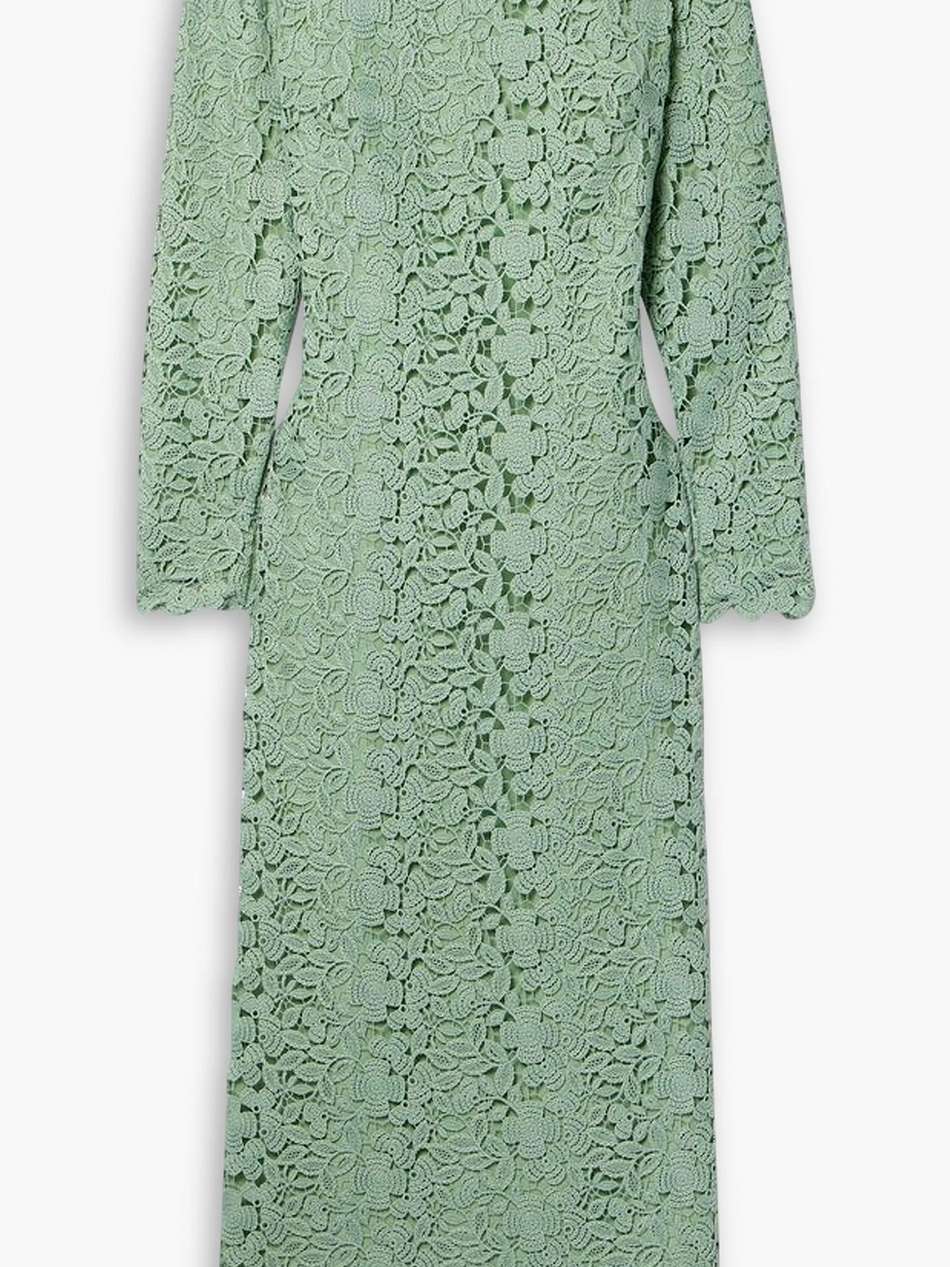 arizona guipure lace midi dress