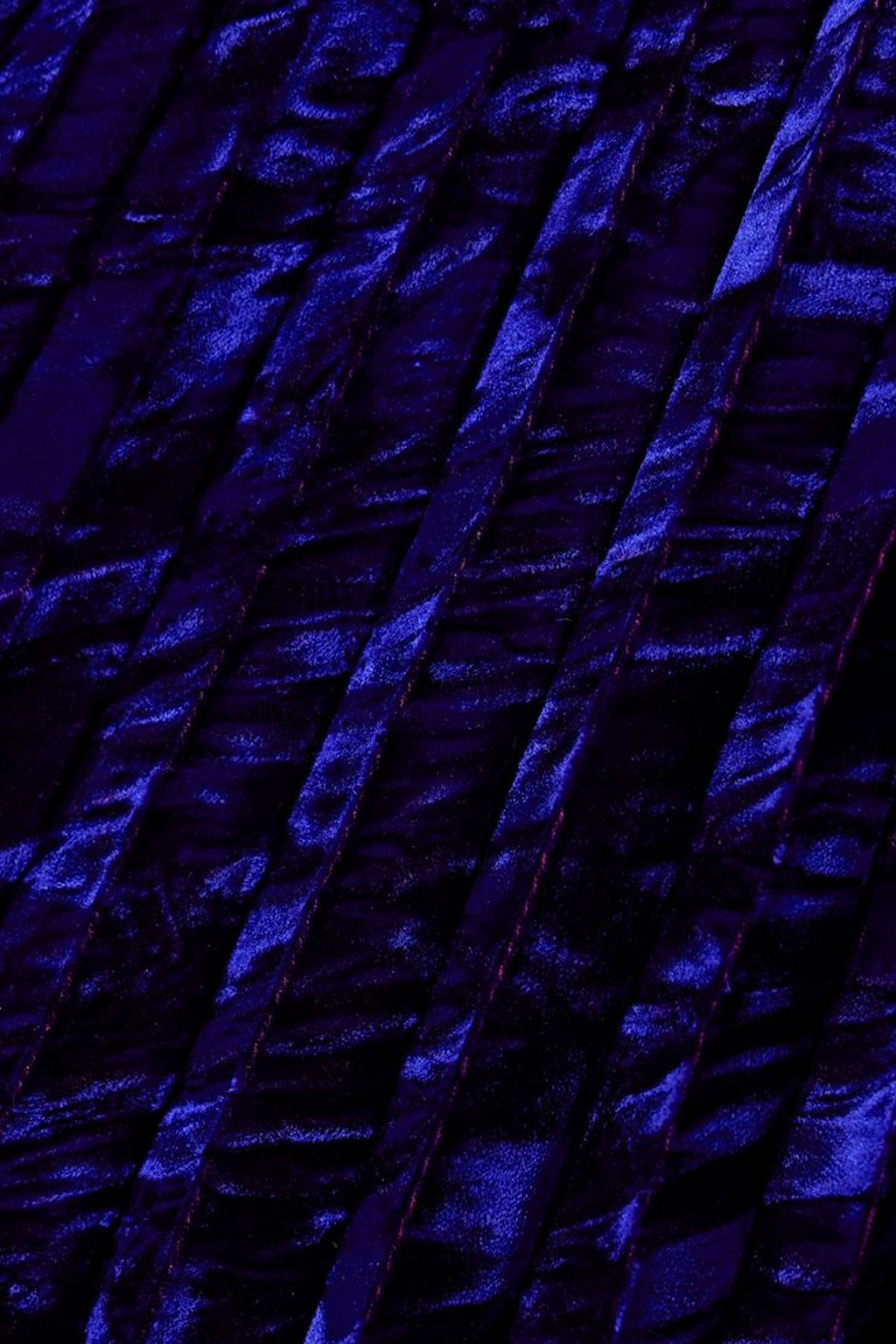 A.W.A.K.E. MODE Belted crinkled-velvet maxi dress