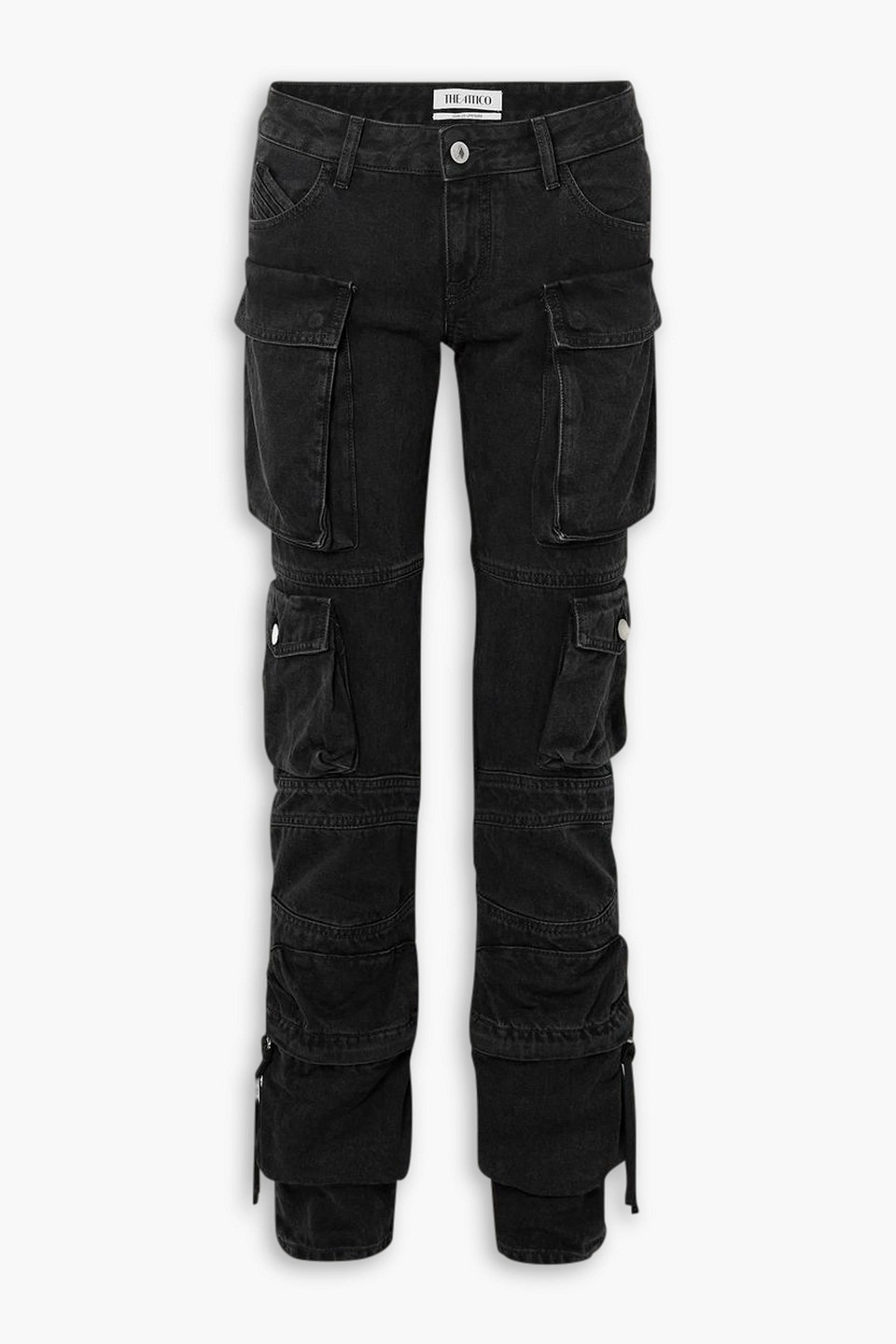 Essie low-rise straight-leg cargo jeans