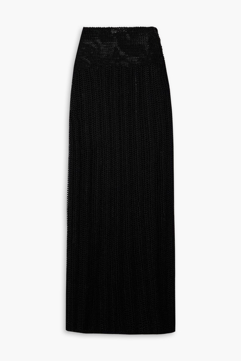 Savannah Morrow Khayal Crocheted Maxi Skirt In Black