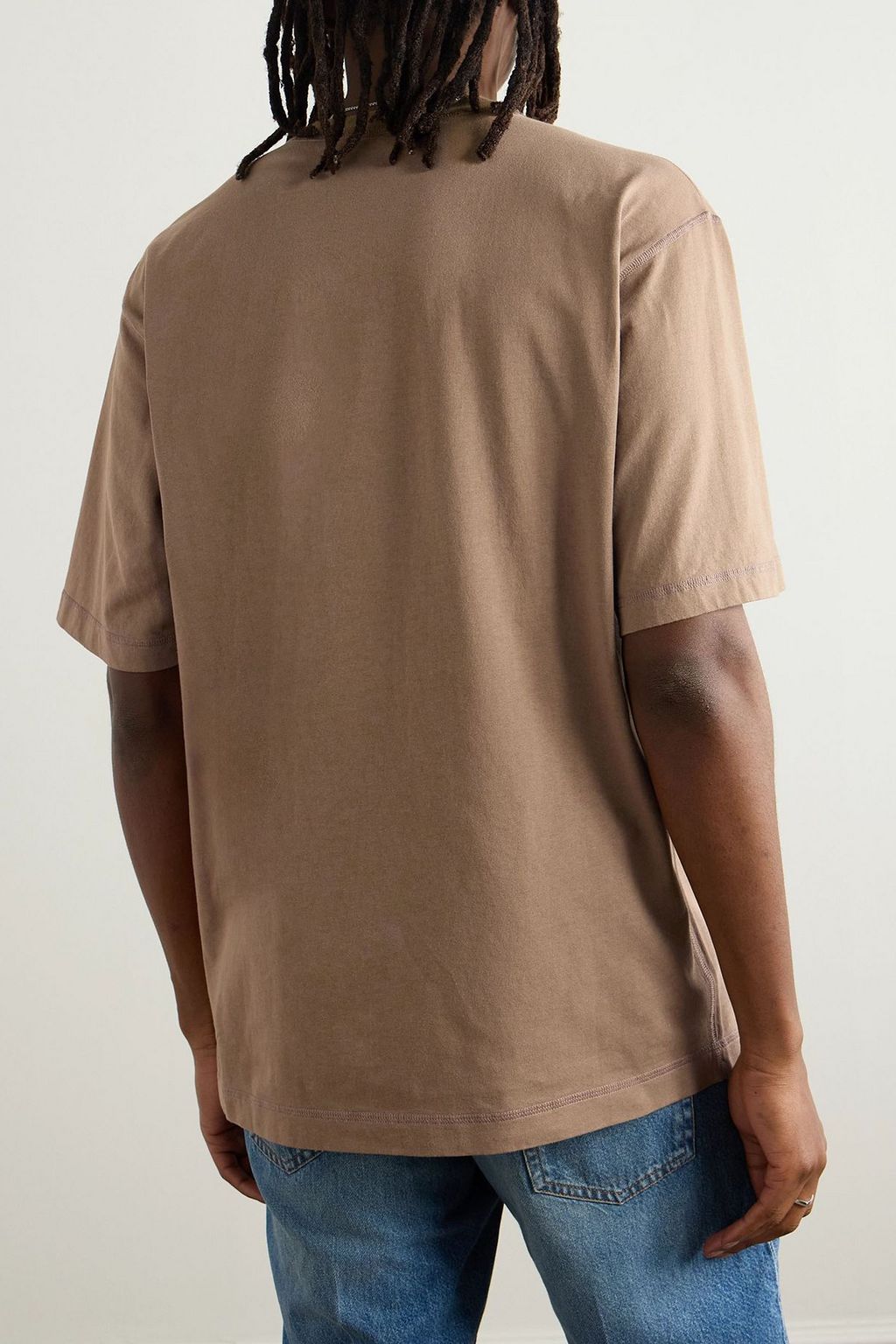 DOLCE&AMP;GABBANA Logo-embroidered cotton-jersey T-shirt | THE OUTNET