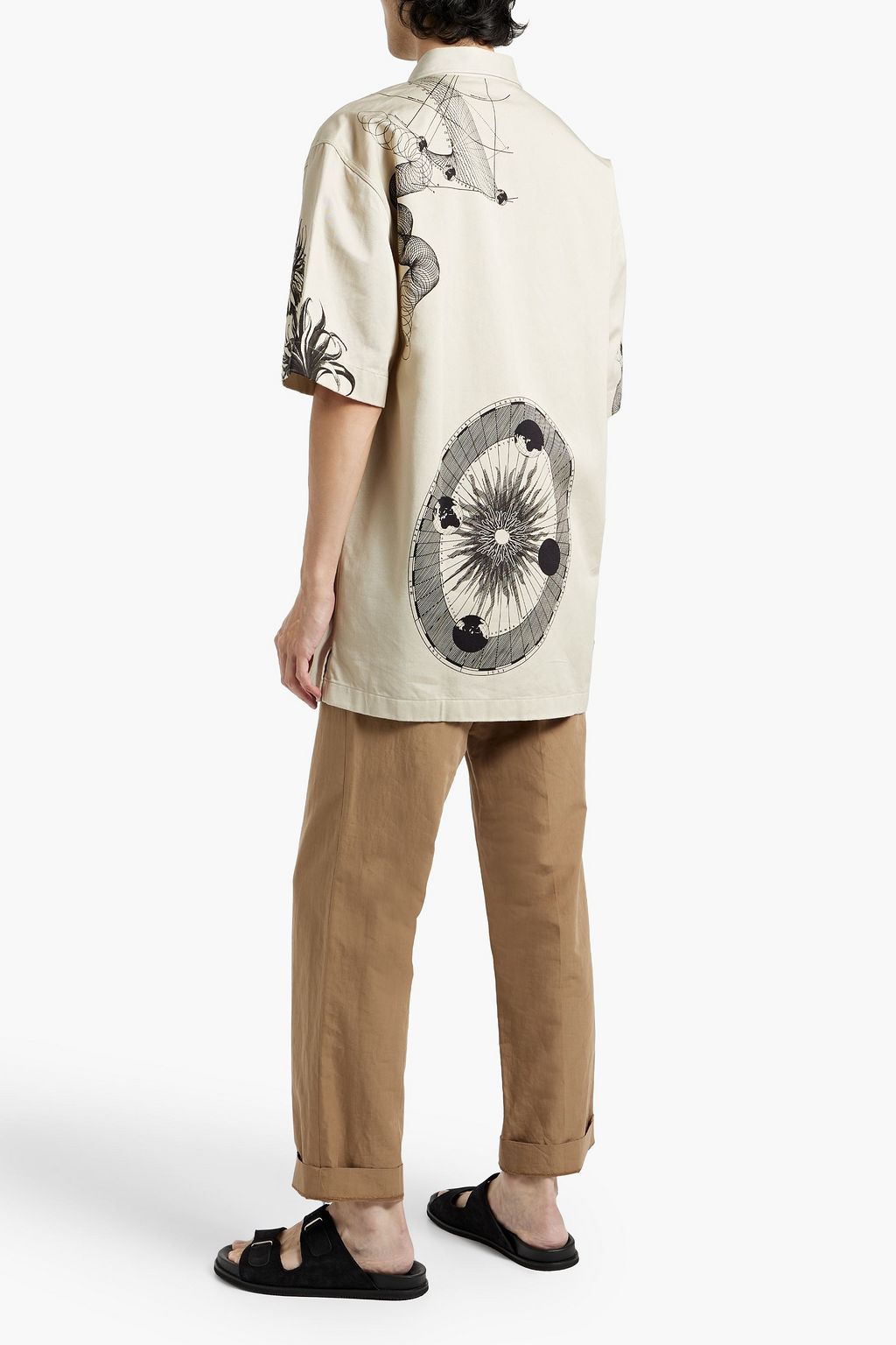 DRIES VAN NOTEN Printed cotton-twill shirt
