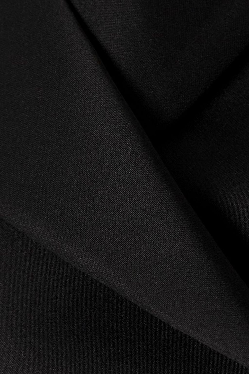 COPERNI Double-breasted cropped asymmetric satin-crepe blazer