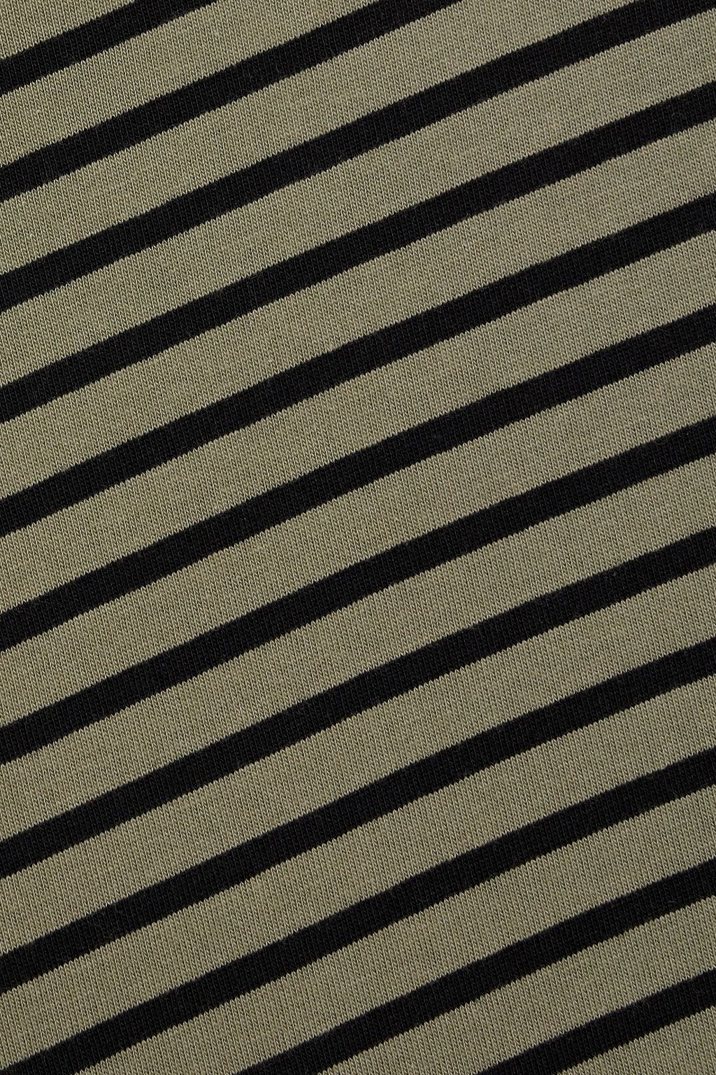 FRAME Striped cotton-jersey T-shirt