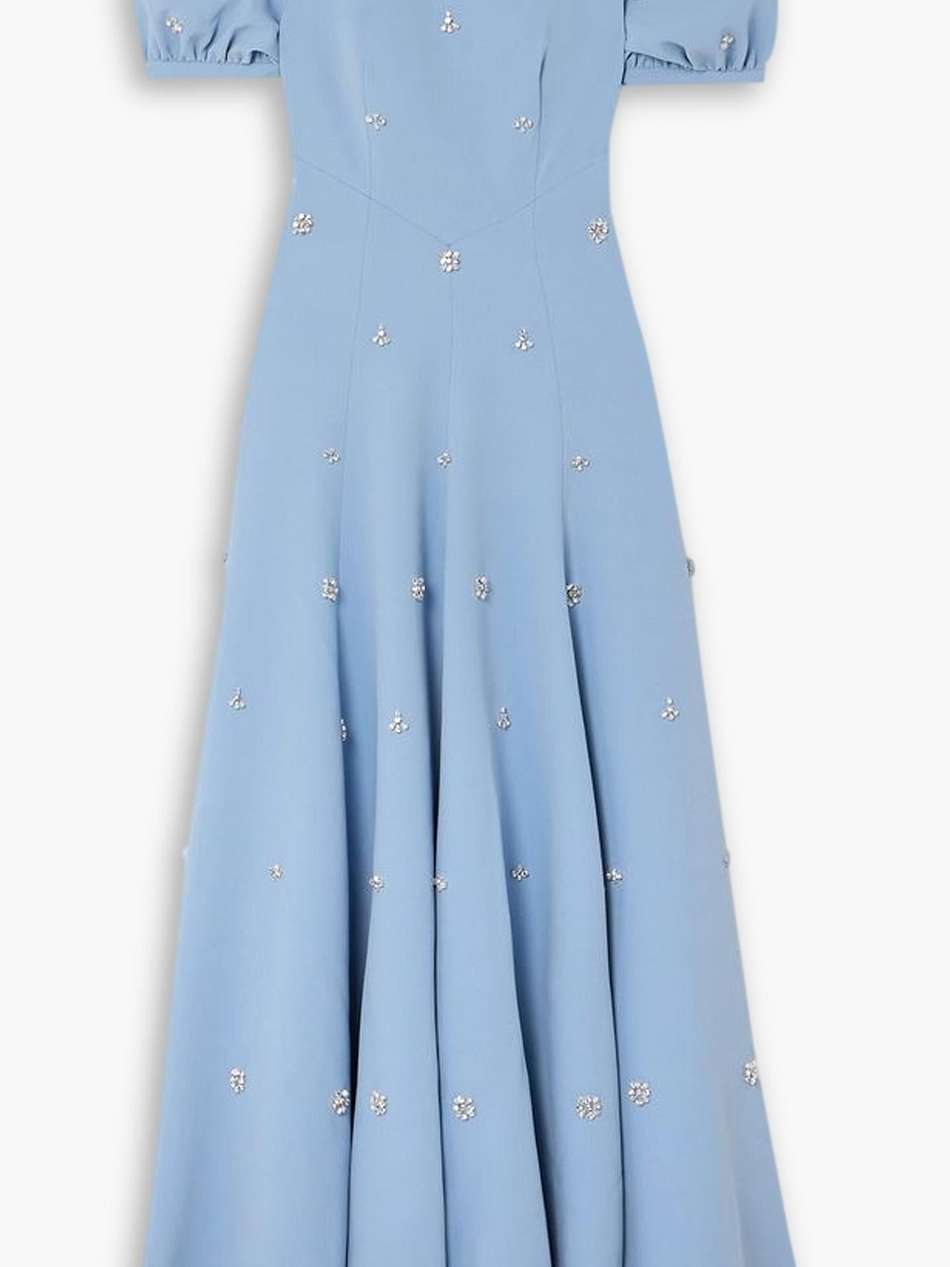 anastasia cutout crystal-embellished crepe gown
