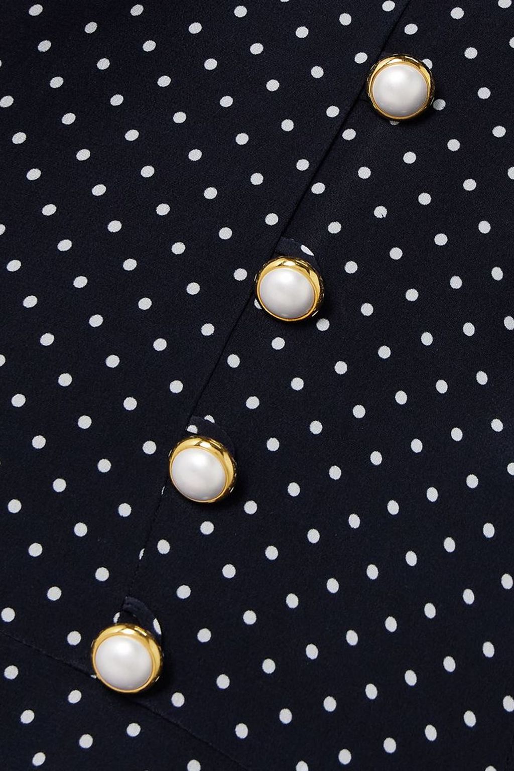ALESSANDRA RICH Bow-detailed polka-dot silk crepe de chine midi dress