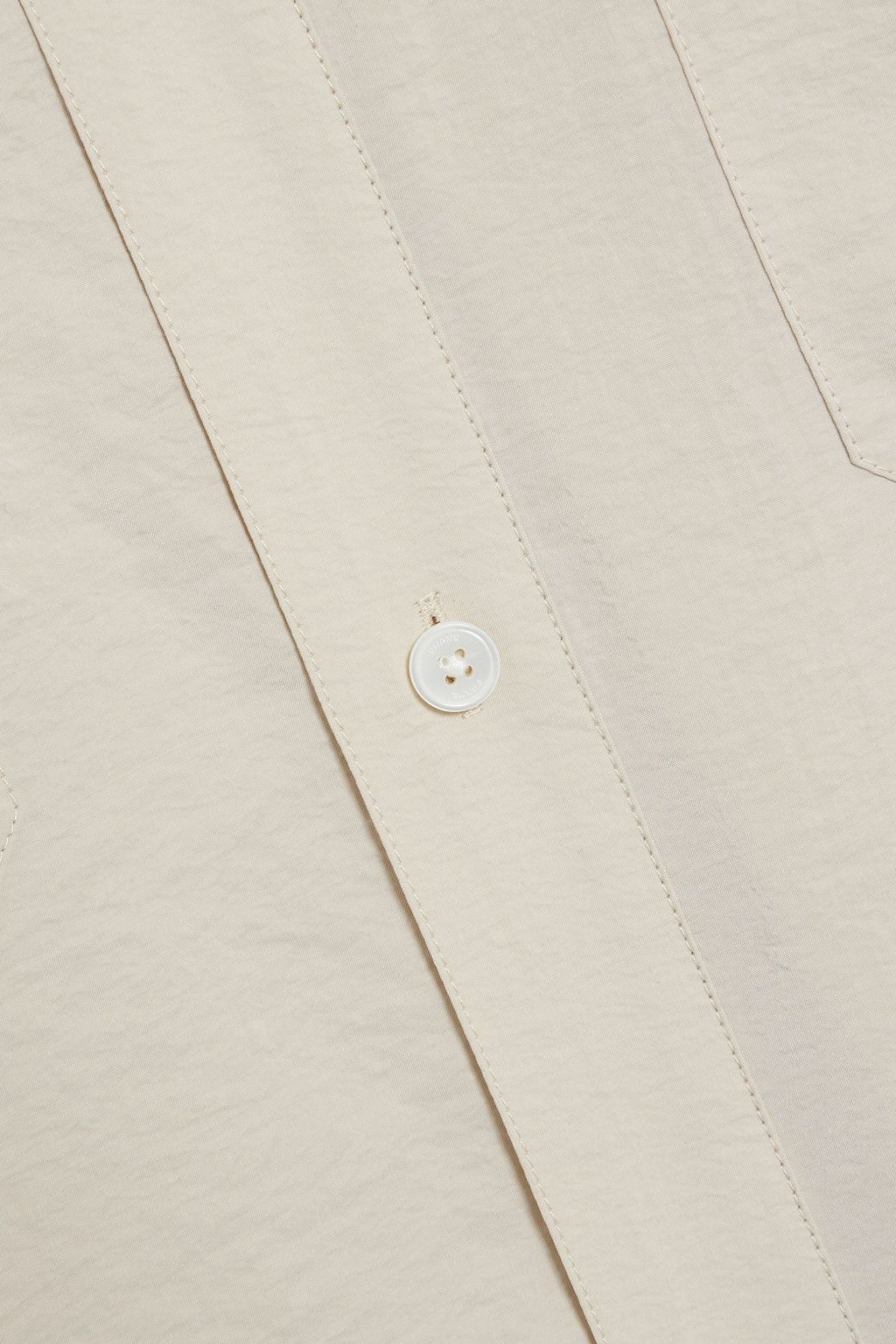 FRAME Crinkled silk-blend shirt
