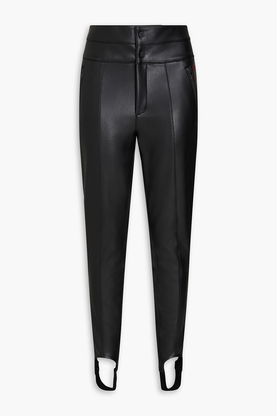 Perfect Moment Vegan Leather Aurora Skinny Trouser Xl In Black-faux-leather