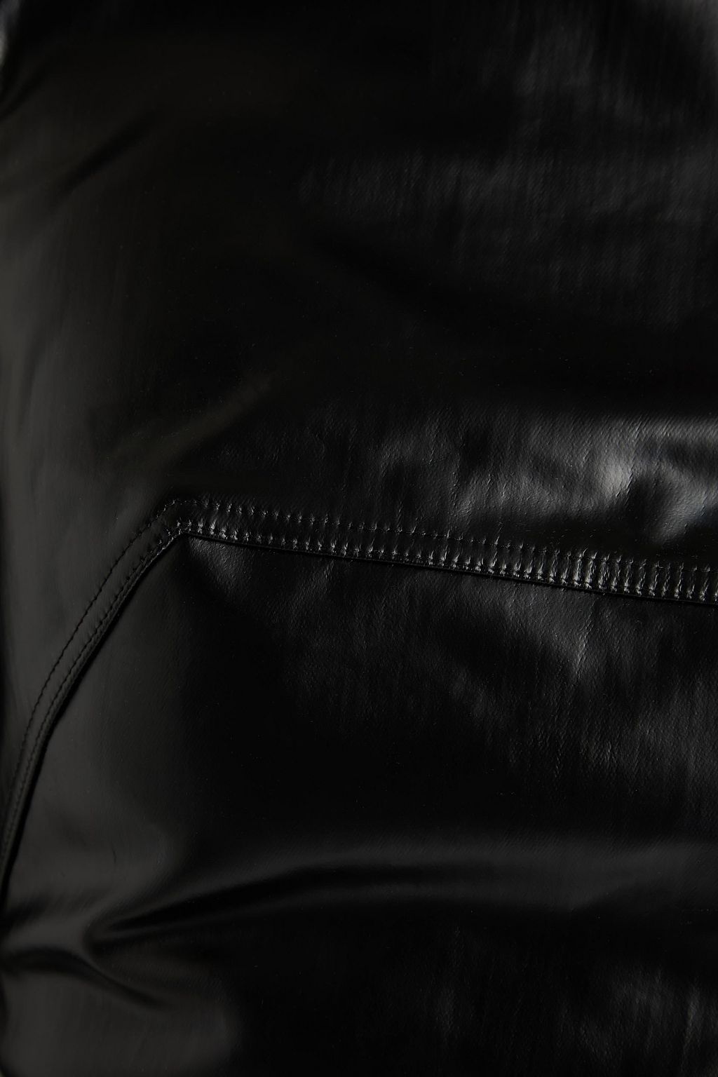 RICK OWENS فستان طويل من مزيج من القطن المطلي