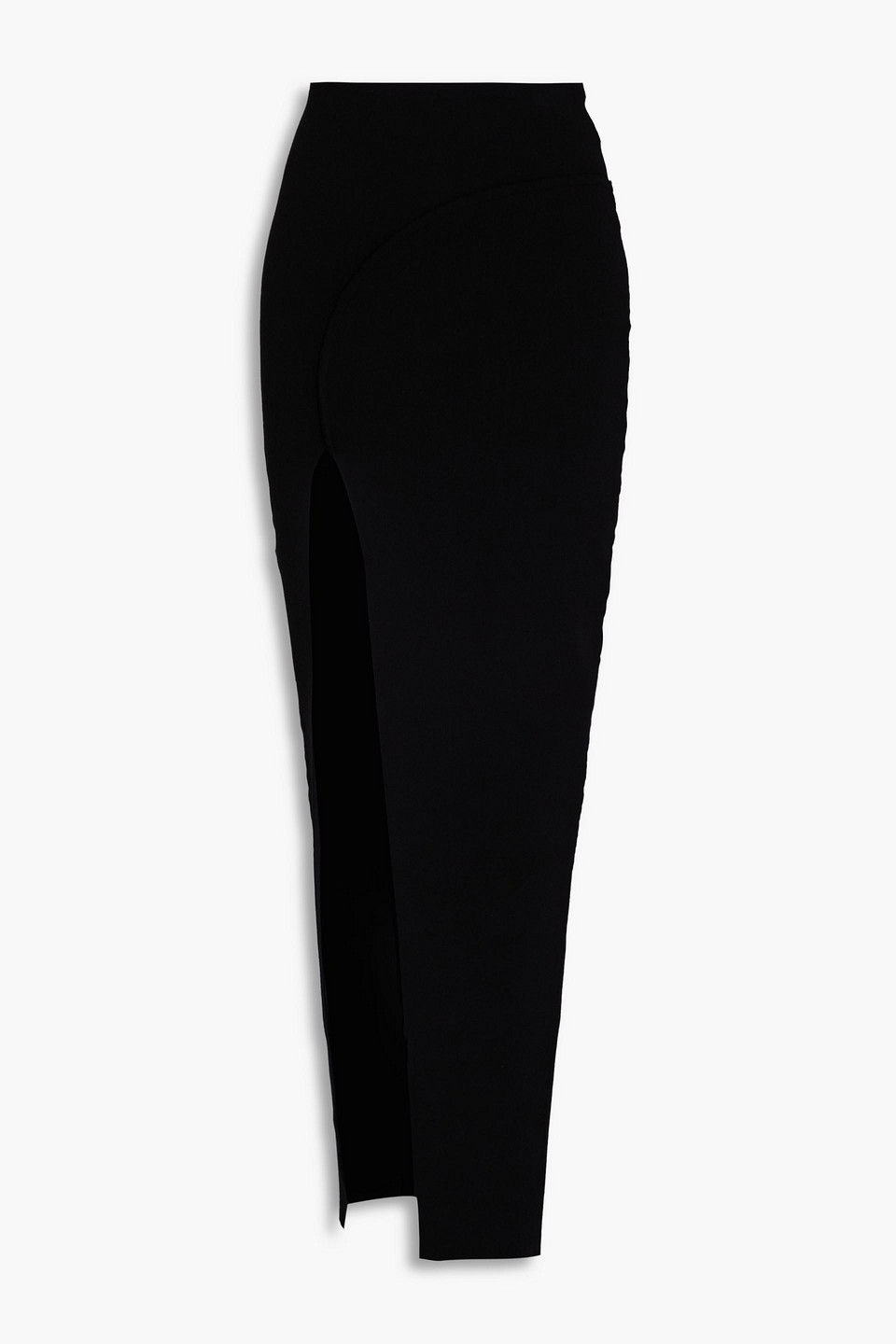 Rick Owens Stretch-knit Maxi Skirt In Black