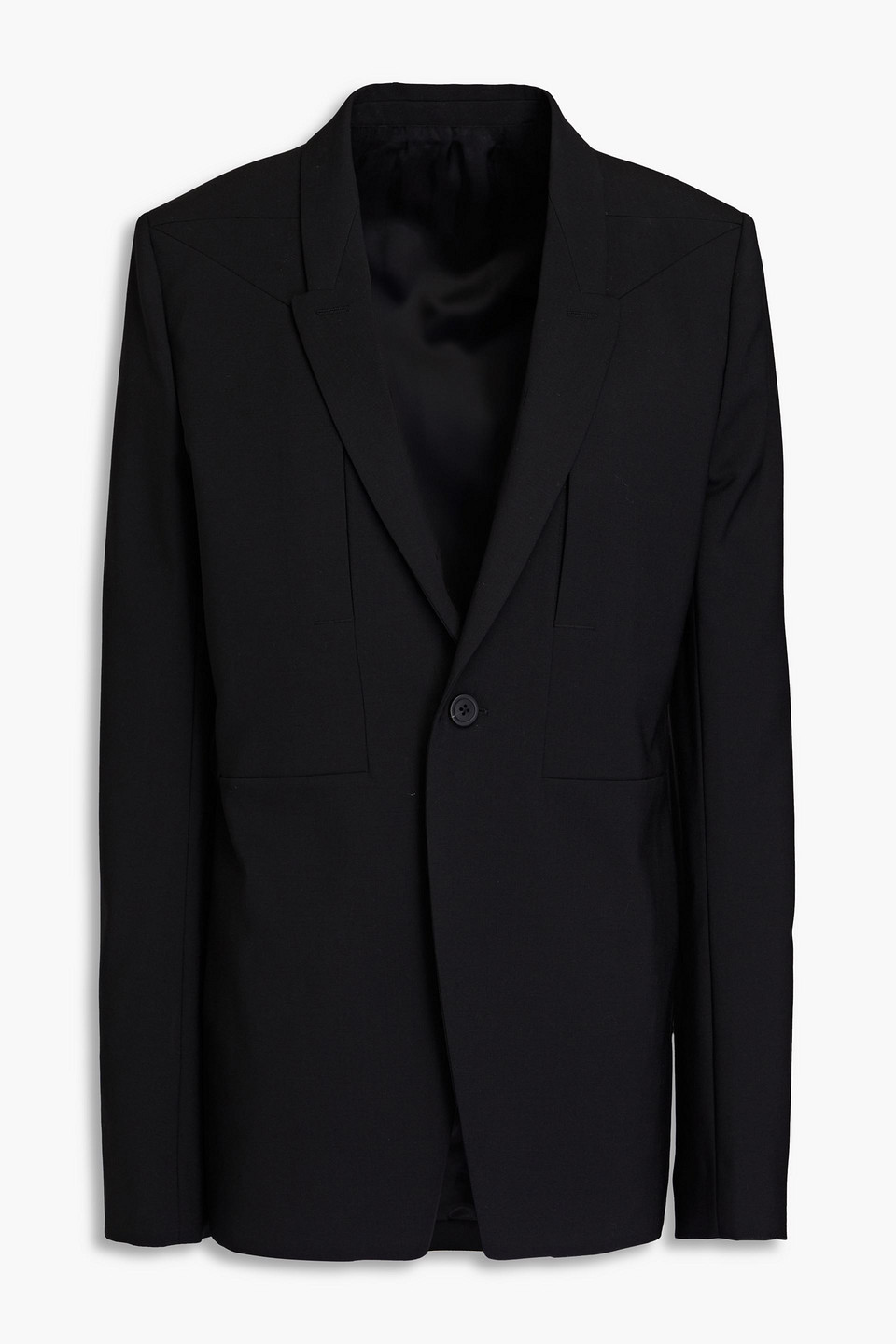 Rick Owens Wool-blend Blazer In Black