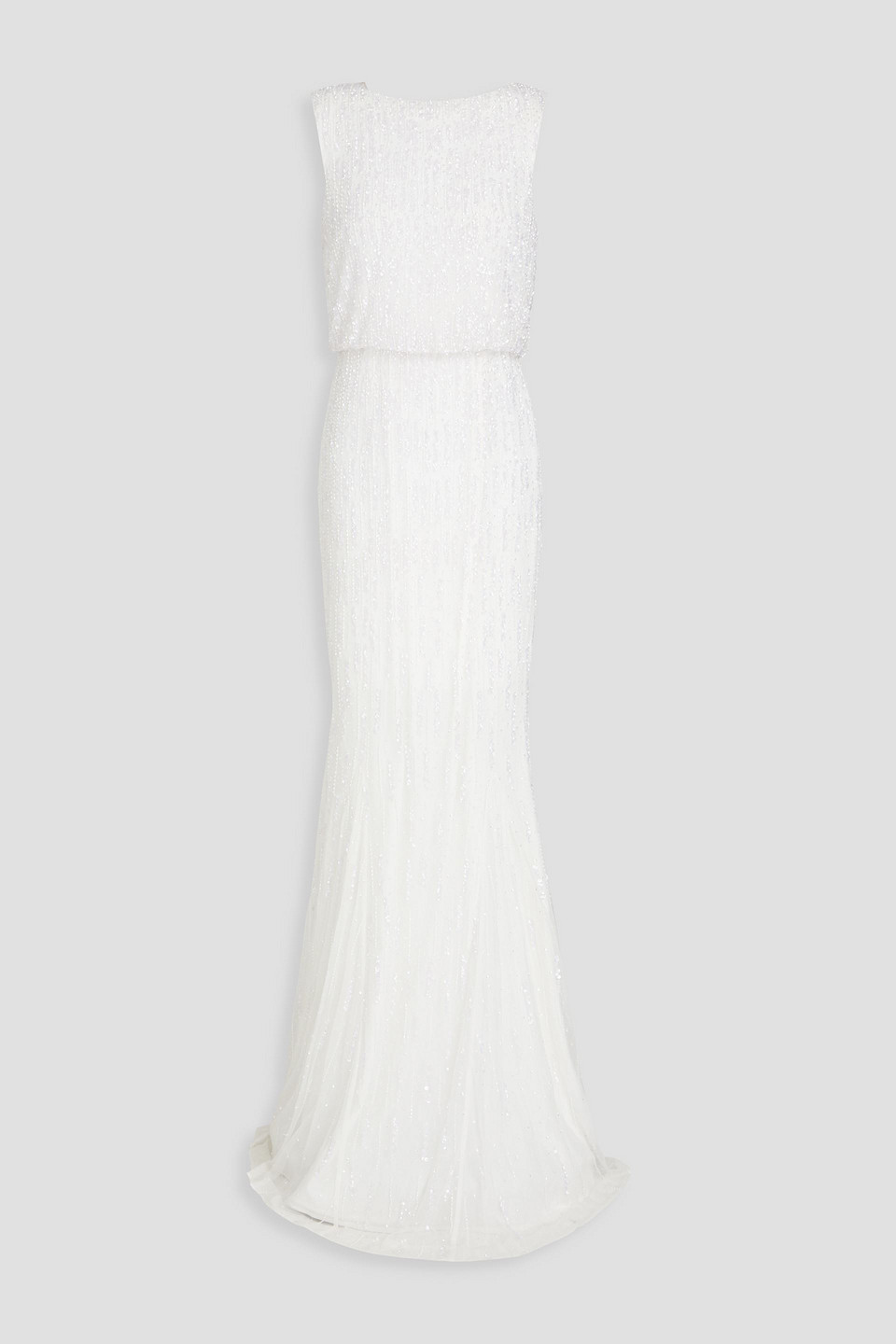 Rachel Gilbert Ava Embellished Tulle Bridal Gown In Ivory