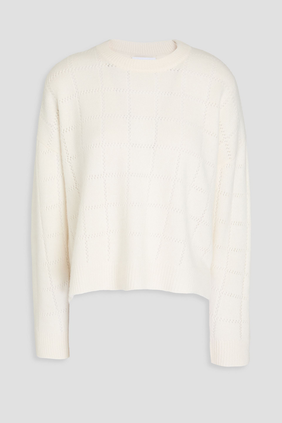 Naadam Pointelle-knit Cashmere Sweater In Ivory