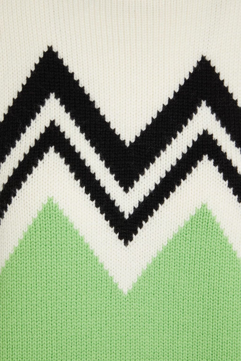 PERFECT MOMENT Alpine Rollkragenpullover aus Merinowolle mit Intarsienmuster