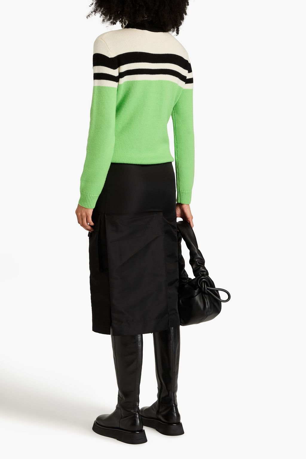 PERFECT MOMENT Alpine Rollkragenpullover aus Merinowolle mit Intarsienmuster