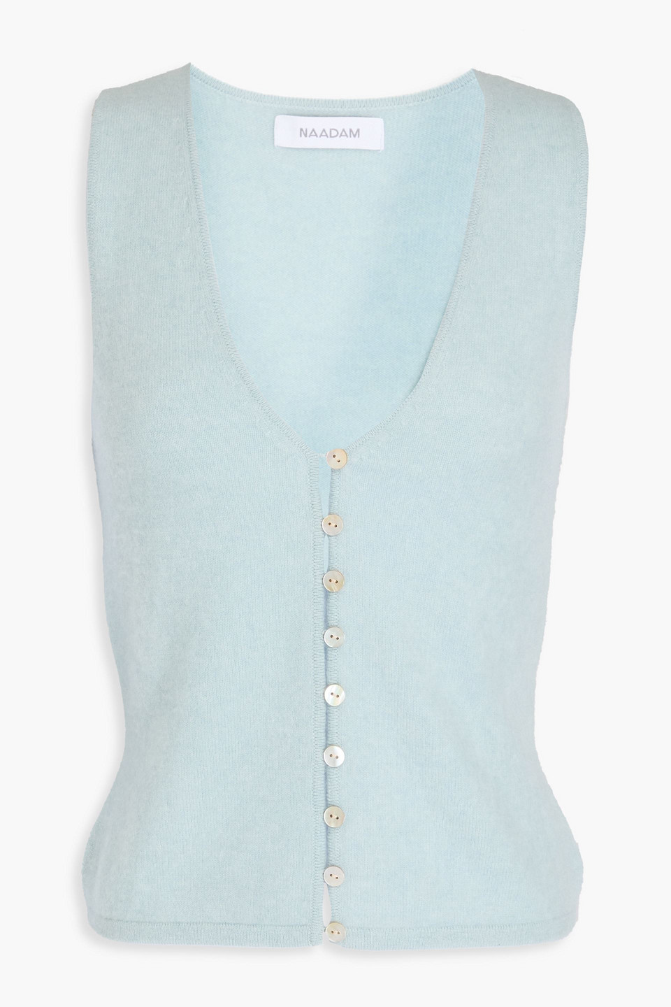 Naadam Cashmere Vest In Sky Blue