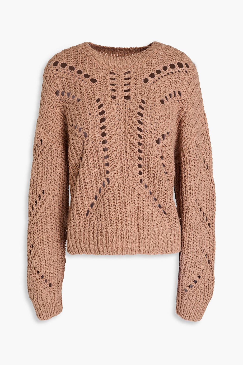 Knit cotton sweater hotsell