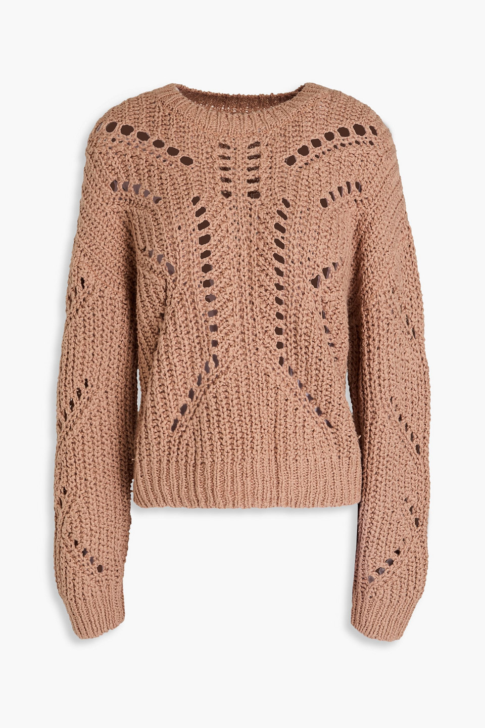 Naadam Pointelle-knit Cotton Sweater In Sand