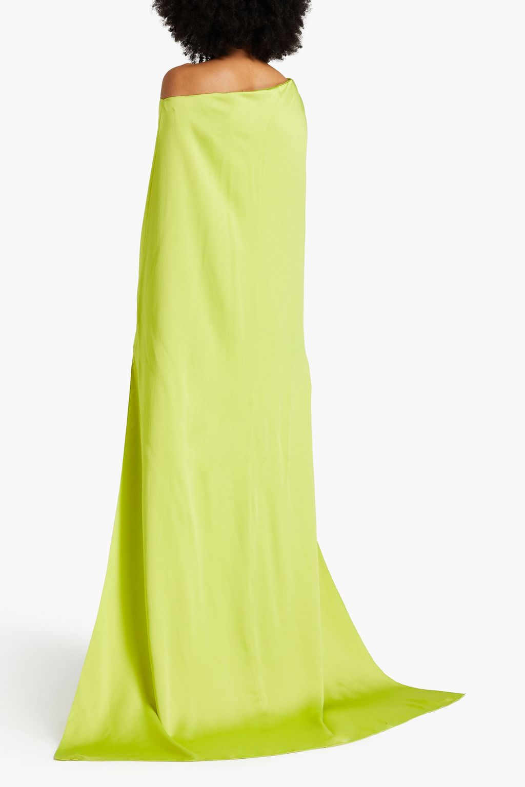 SAFIYAA Crystal-embellished satin-crepe gown