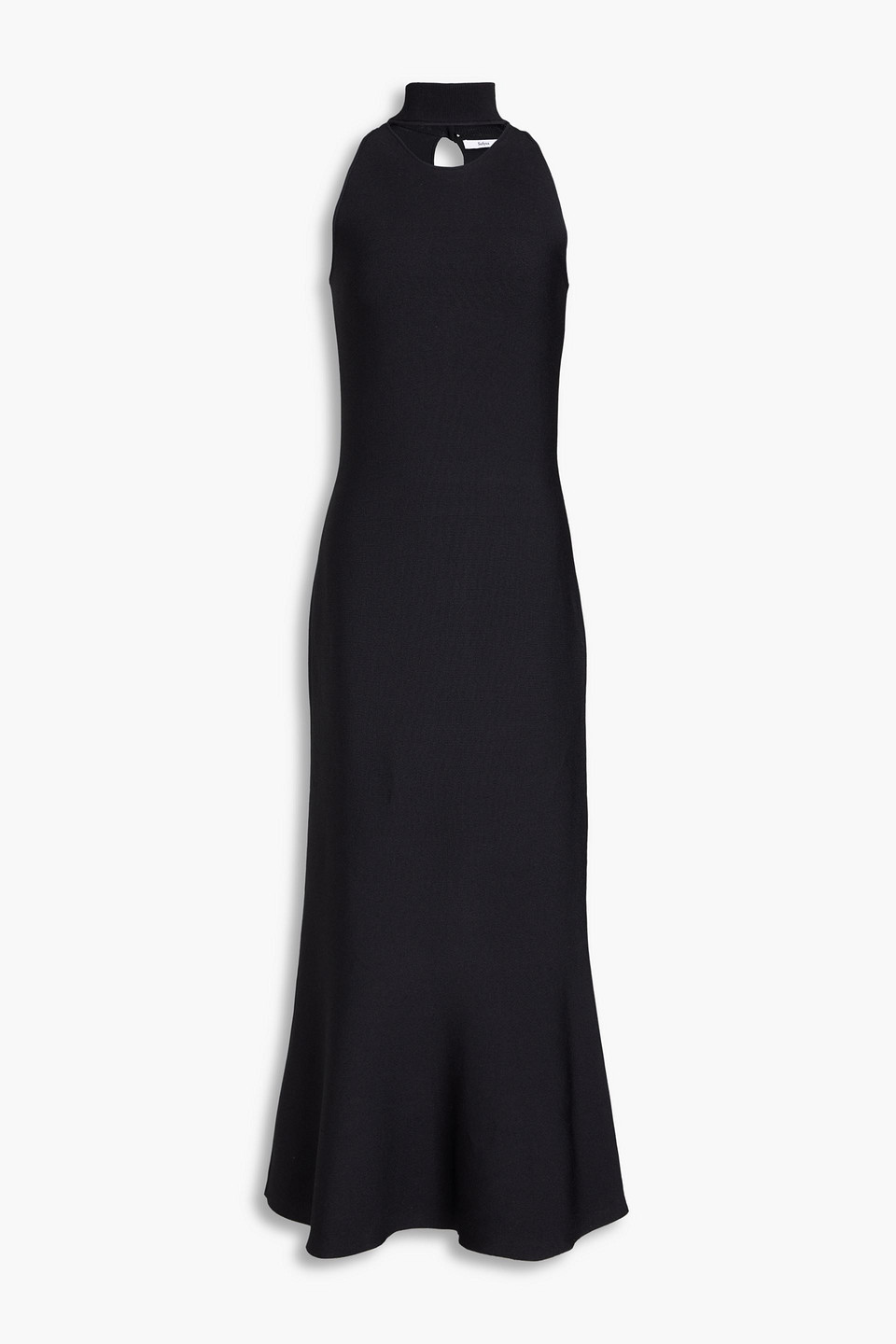 Safiyaa Chasca Cutout Ponte Midi Dress In Black