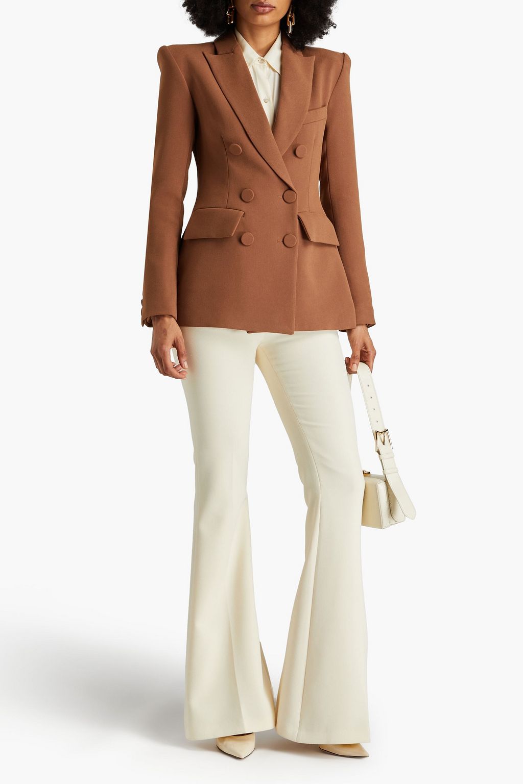 ALEX PERRY Landon double-breasted crepe blazer