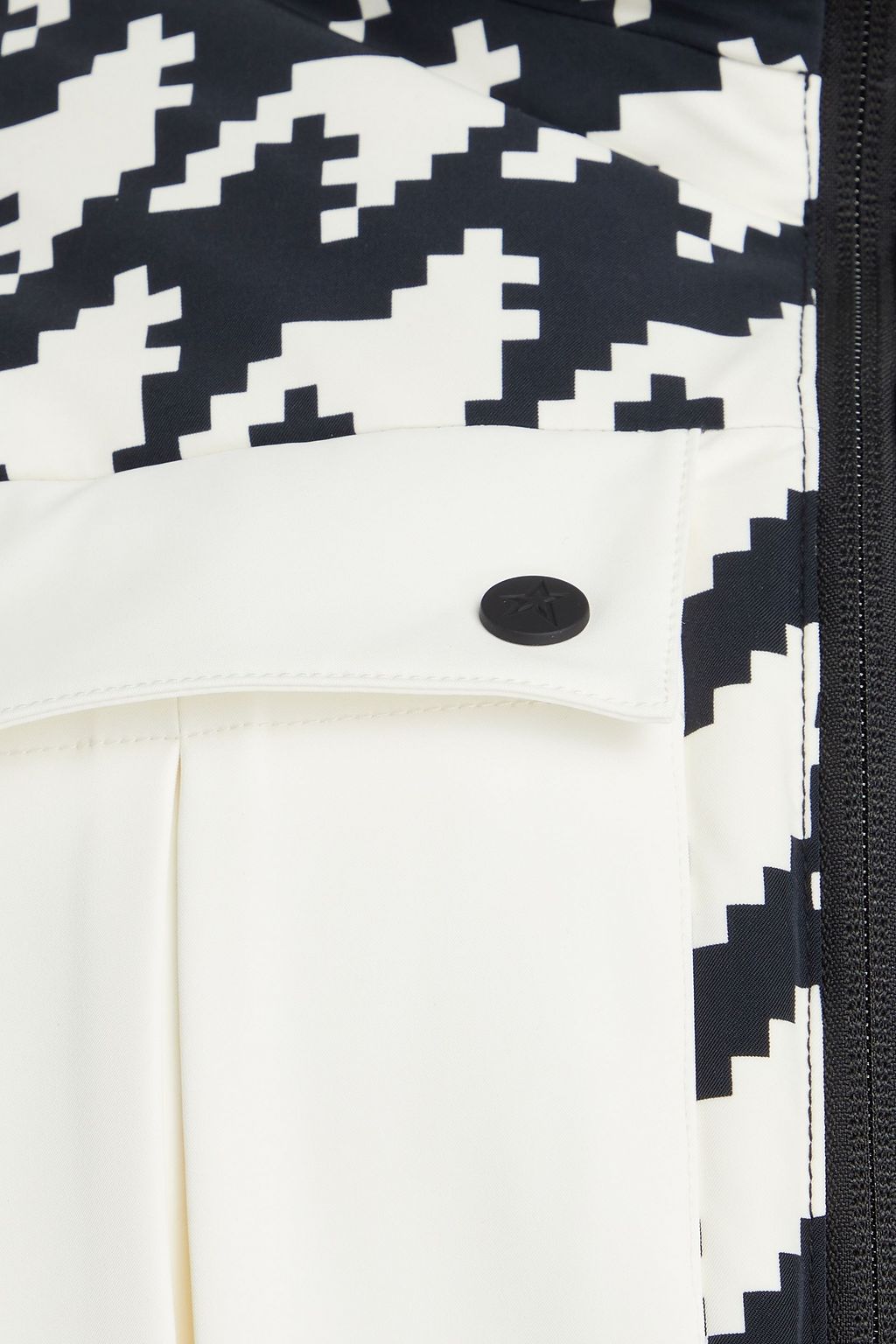PERFECT MOMENT Helen houndstooth quilted down ski suit