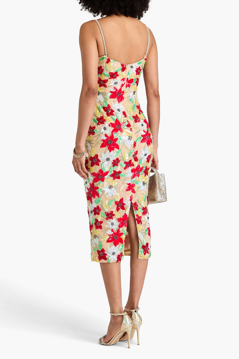  Rachel Gilbert - Thea Midikleid Aus Tüll Mit Verzierung - Rot - 0 