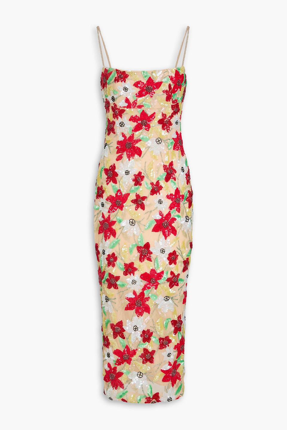 Rachel Gilbert Thea Embellished Tulle Gown In Pink