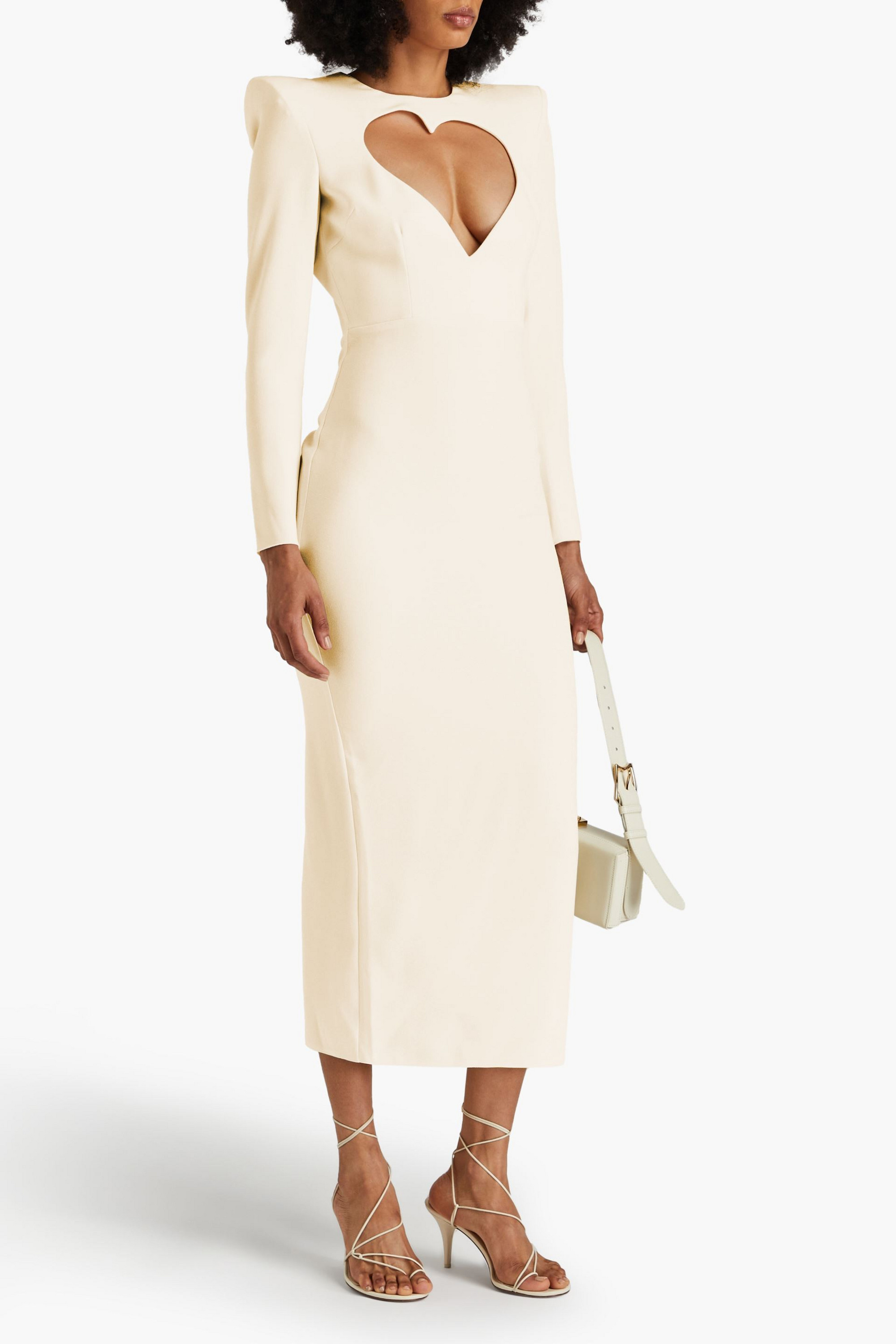 Alex Perry Monroe cutout crepe midi dress