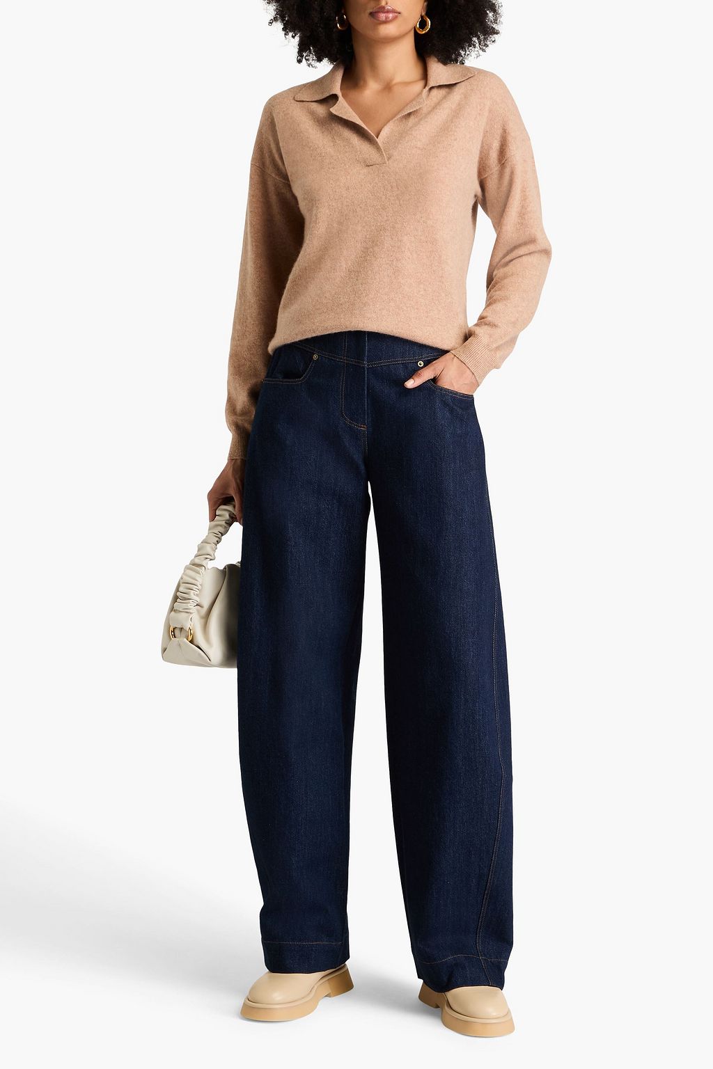 NAADAM Cashmere polo sweater