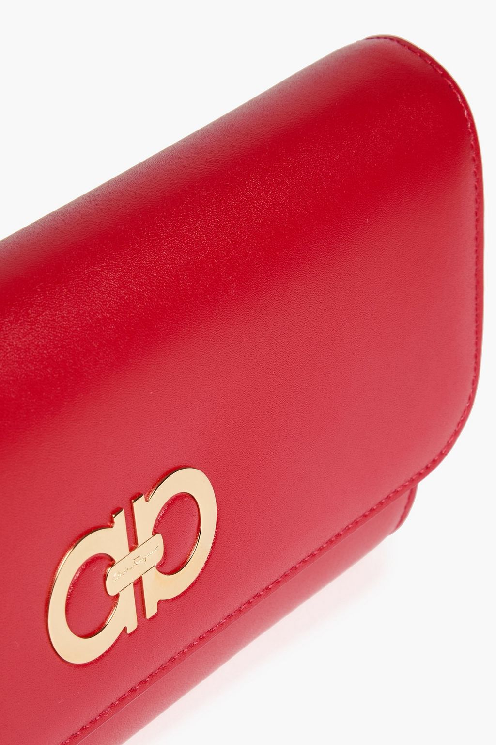 FERRAGAMO Gancini leather clutch