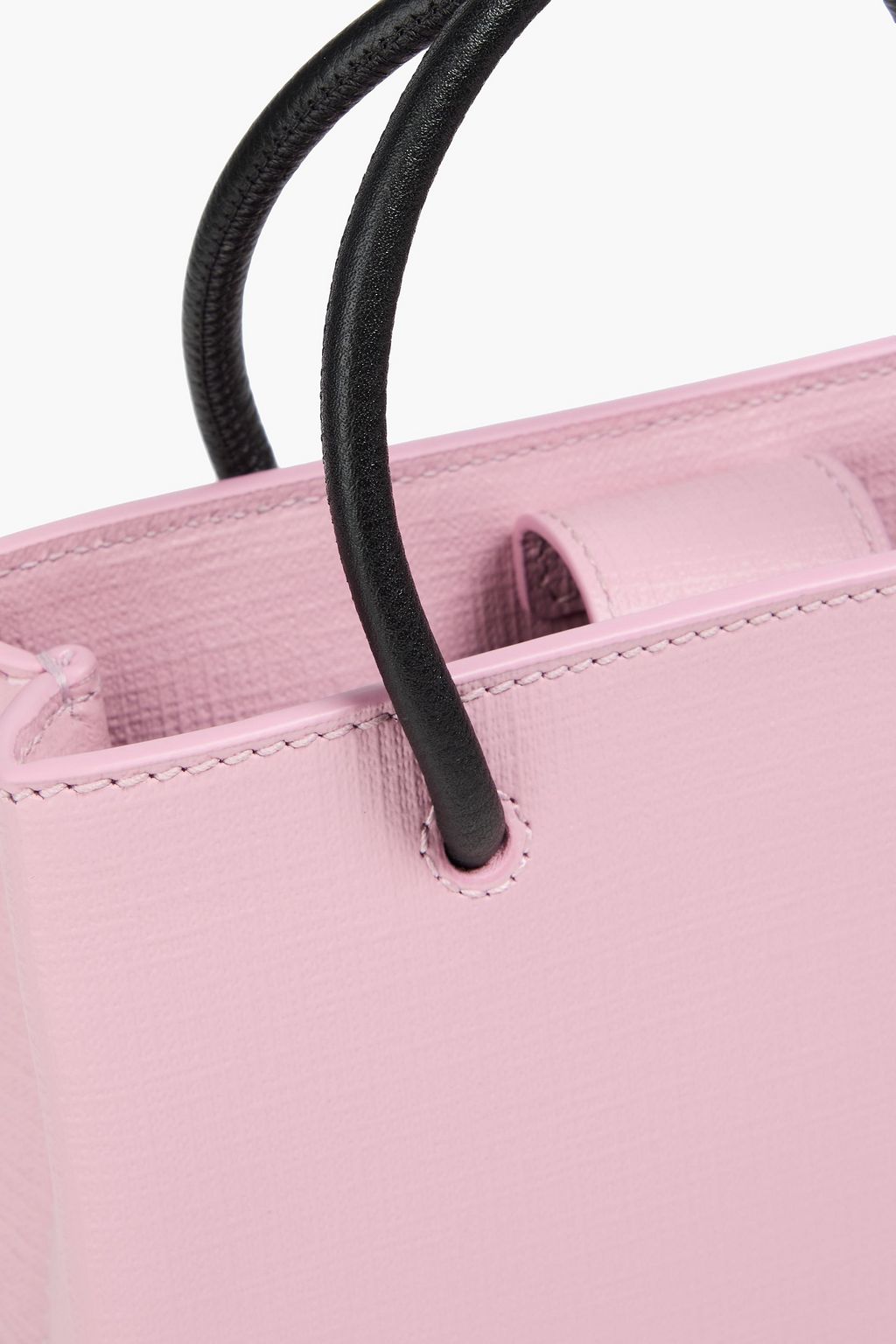 BALENCIAGA Logo-print leather phone pouch