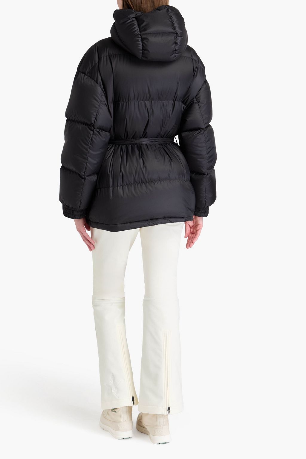 PERFECT MOMENT Quilted hooded down ski jacket