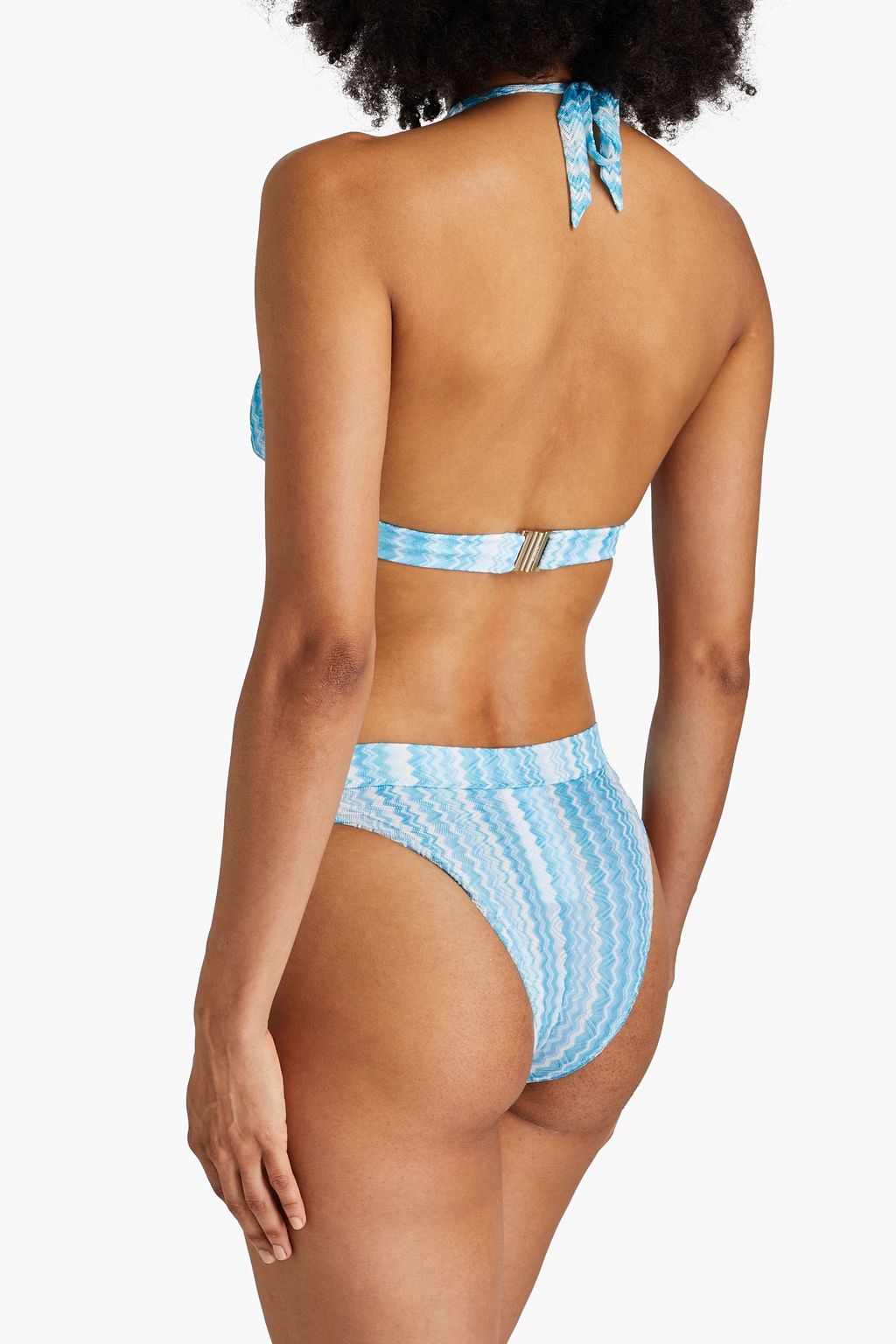 MISSONI بيكيني مثلث الشكل مصنوع من نسيج بحبكة كروشيه