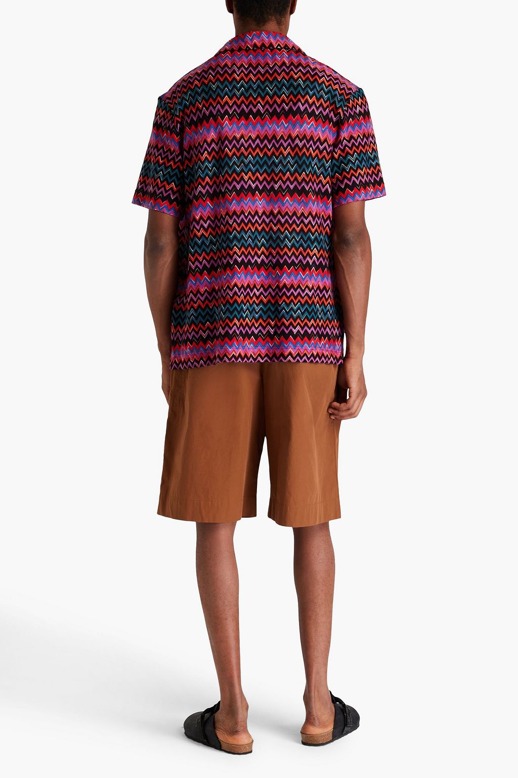 MISSONI قميص من مزيج من القطن من نسيج بحبكة كروشيه