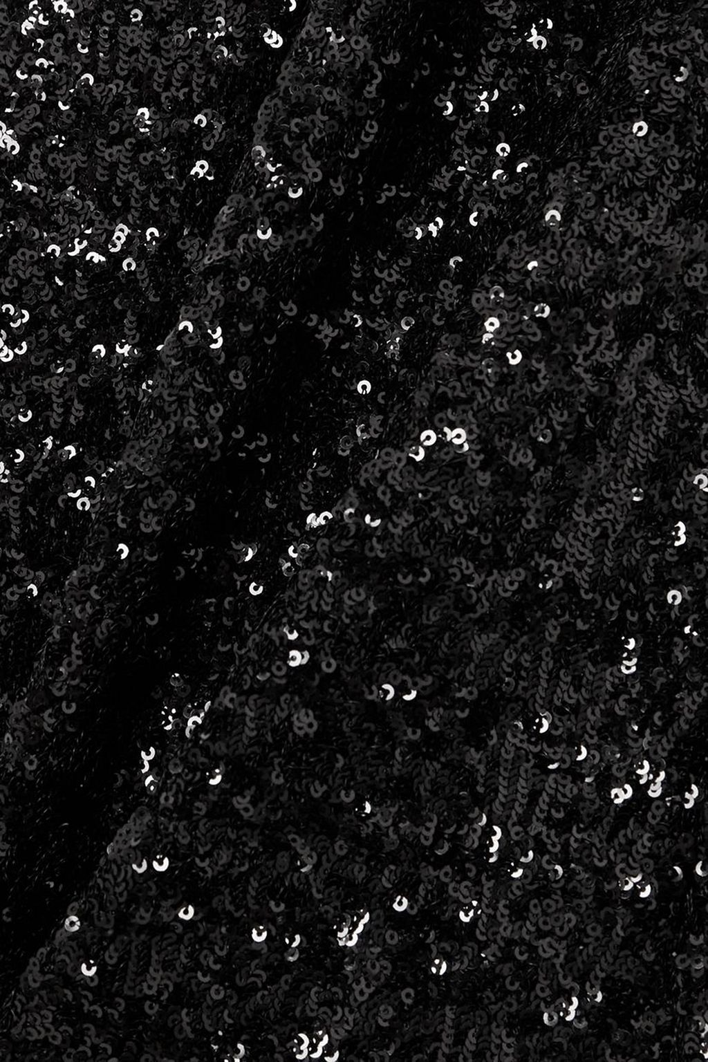 OSÉREE Feather-trimmed sequined satin maxi dress