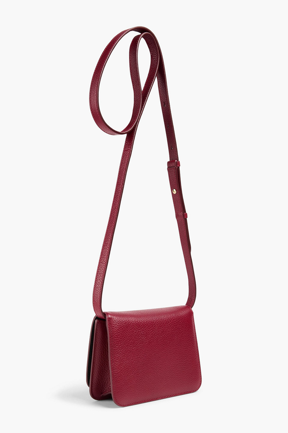 FERRAGAMO VARA PEBBLED-LEATHER CROSS-BODY BAG