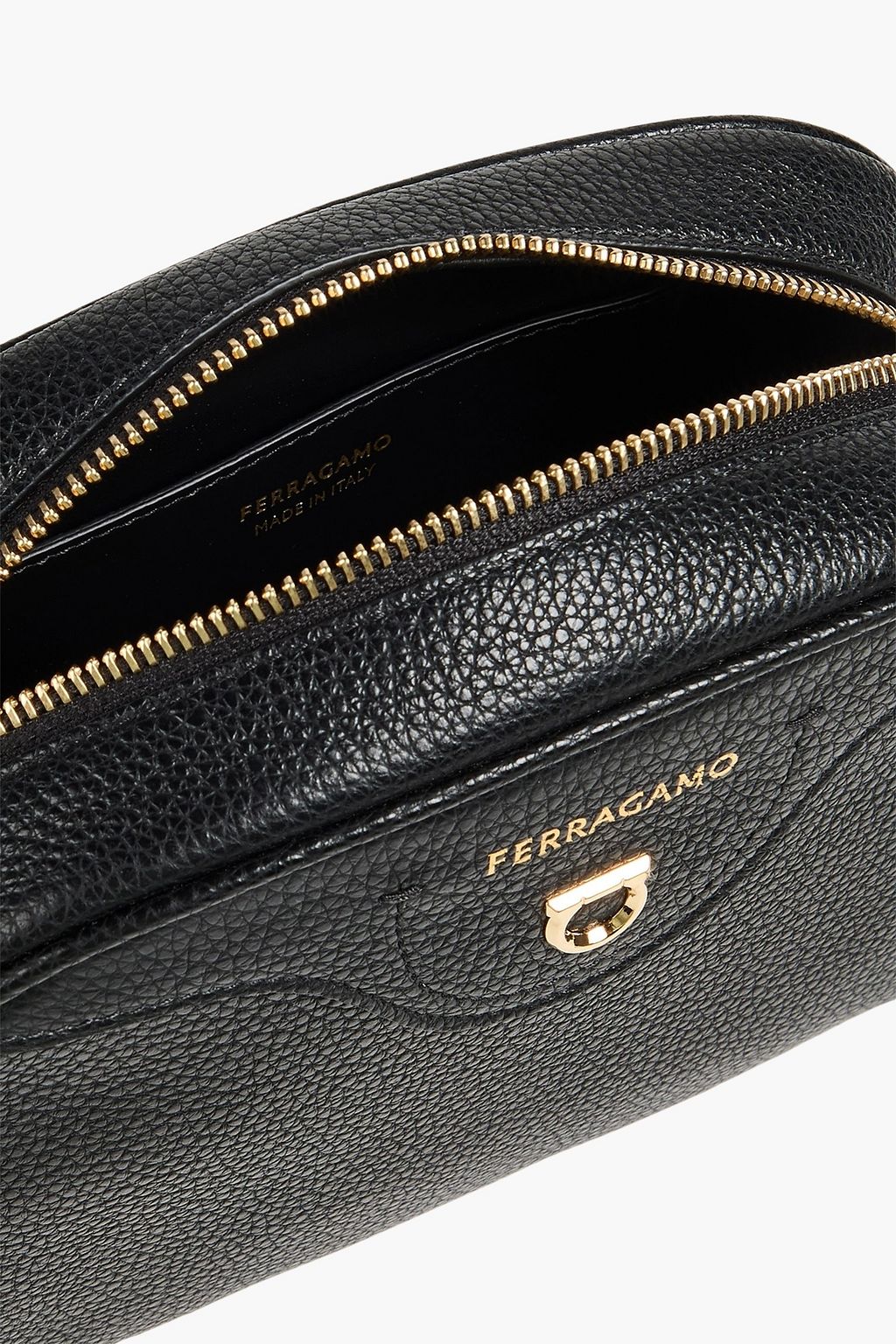 FERRAGAMO Eram pebbled-leather cross-body bag