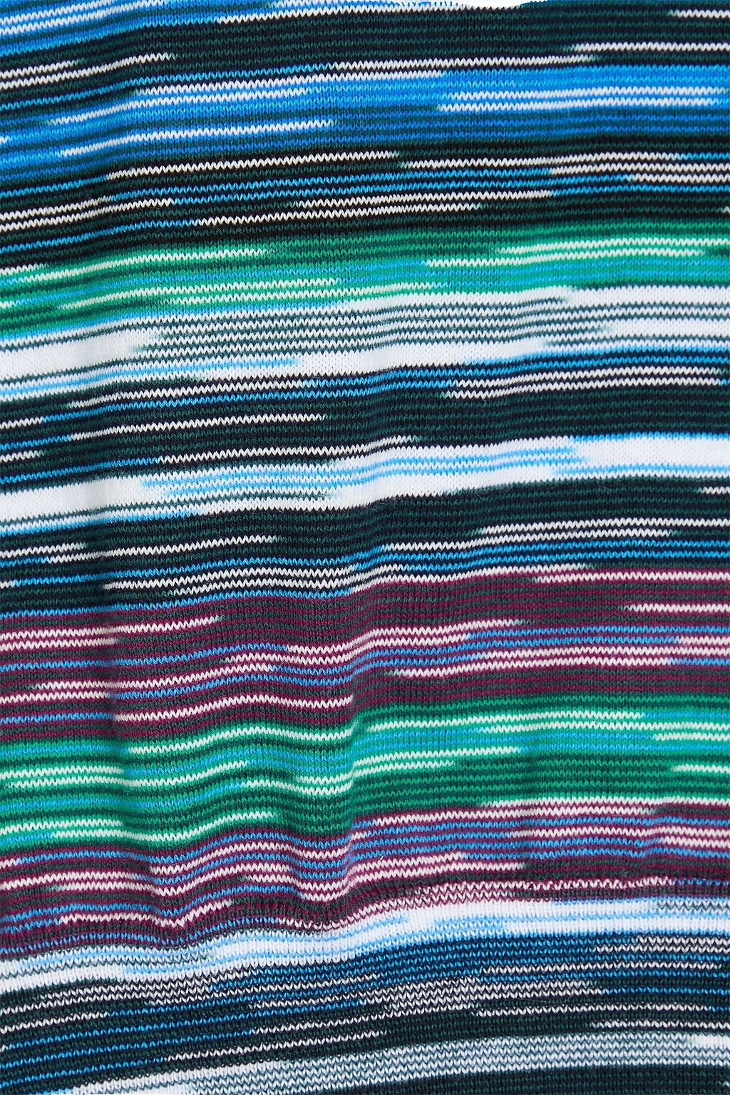 MISSONI 스페이스 다이 크로셰 니트 코튼 티셔츠