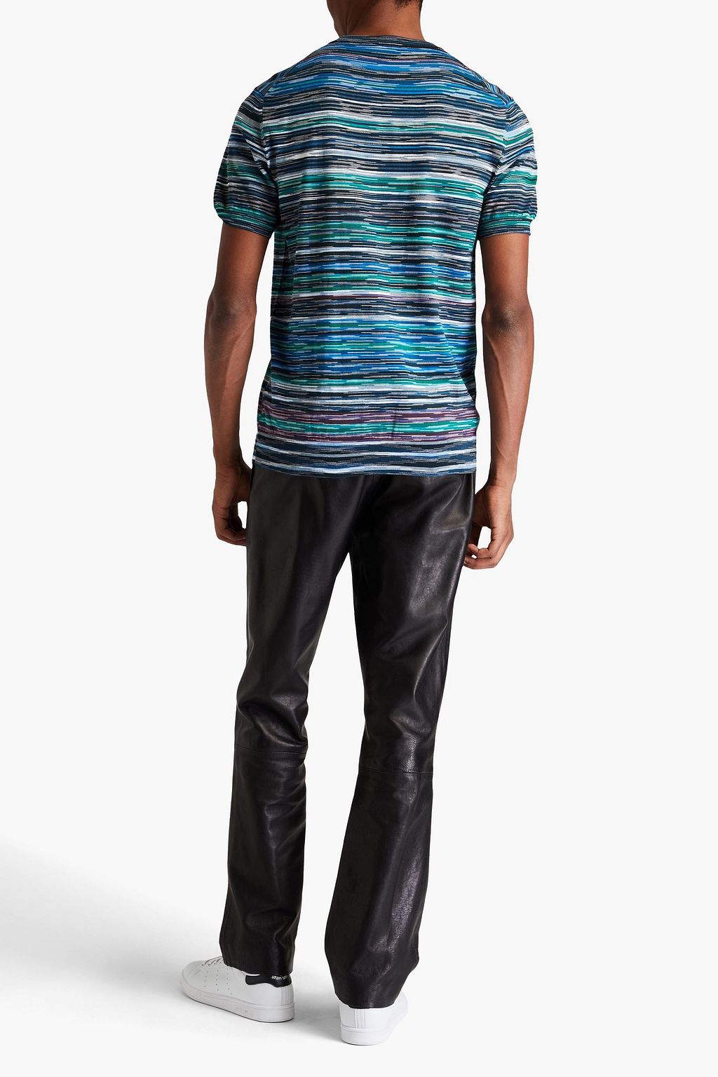 MISSONI 스페이스 다이 크로셰 니트 코튼 티셔츠