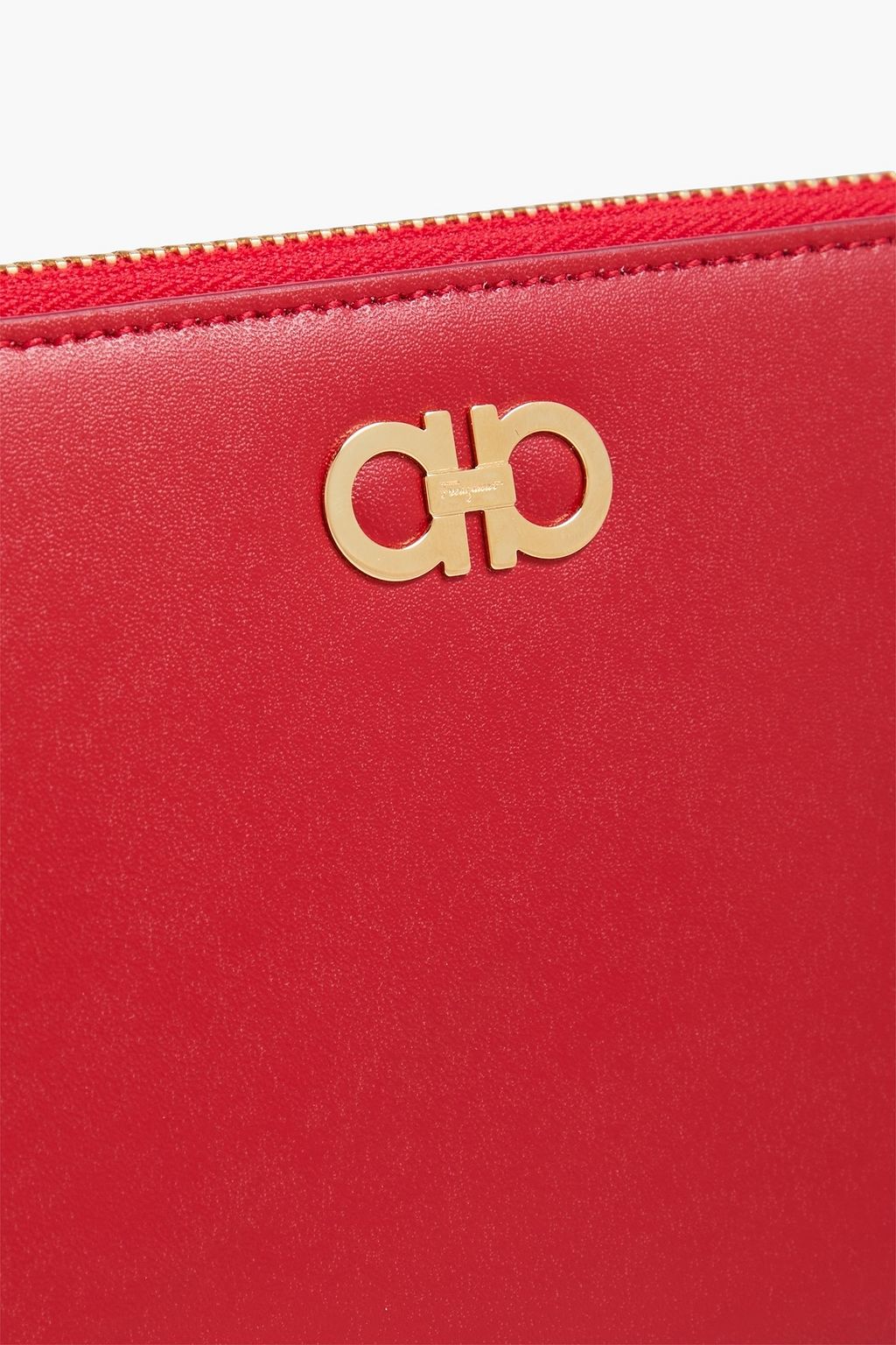 FERRAGAMO Gancini pebbled-leather wallet