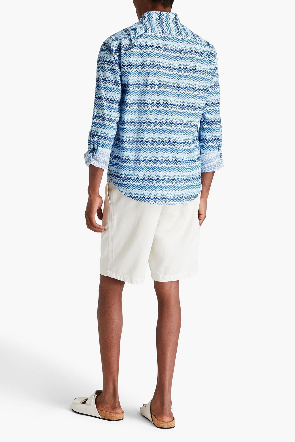 MISSONI Printed cotton-poplin shirt