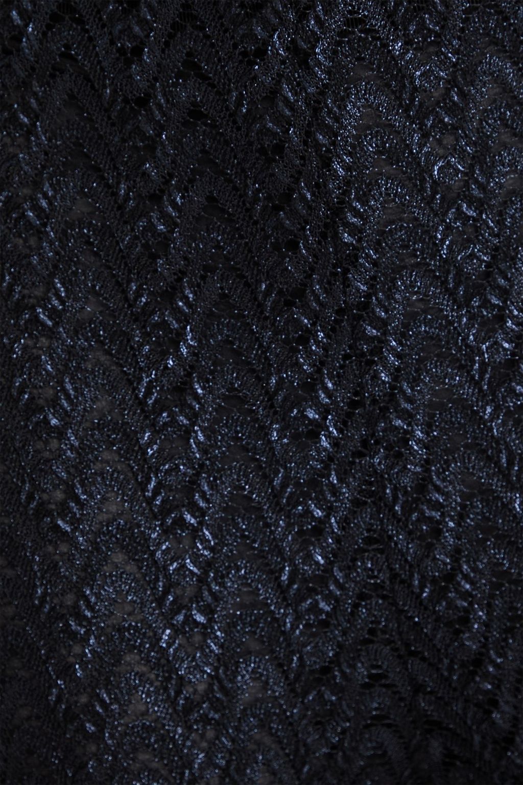MISSONI بنطال بقصة واسعة من الأسفل مصنوع من مزيج الصوف بحبكة كروشيه