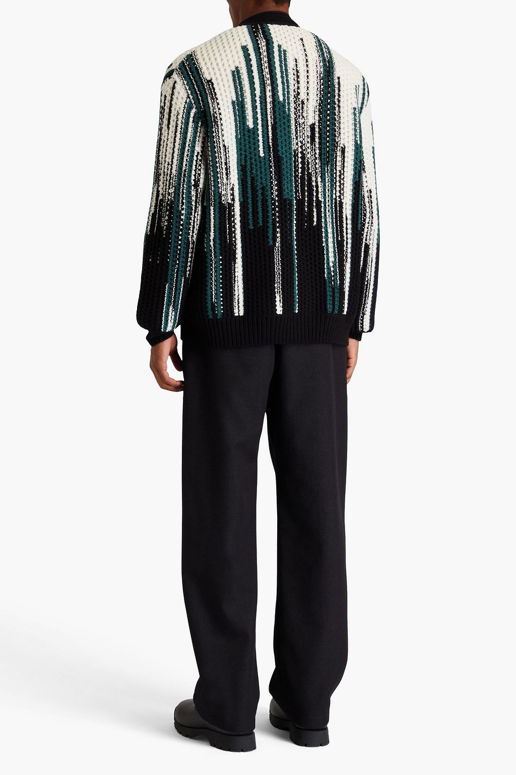MISSONI Jacquard-knit wool-blend cardigan
