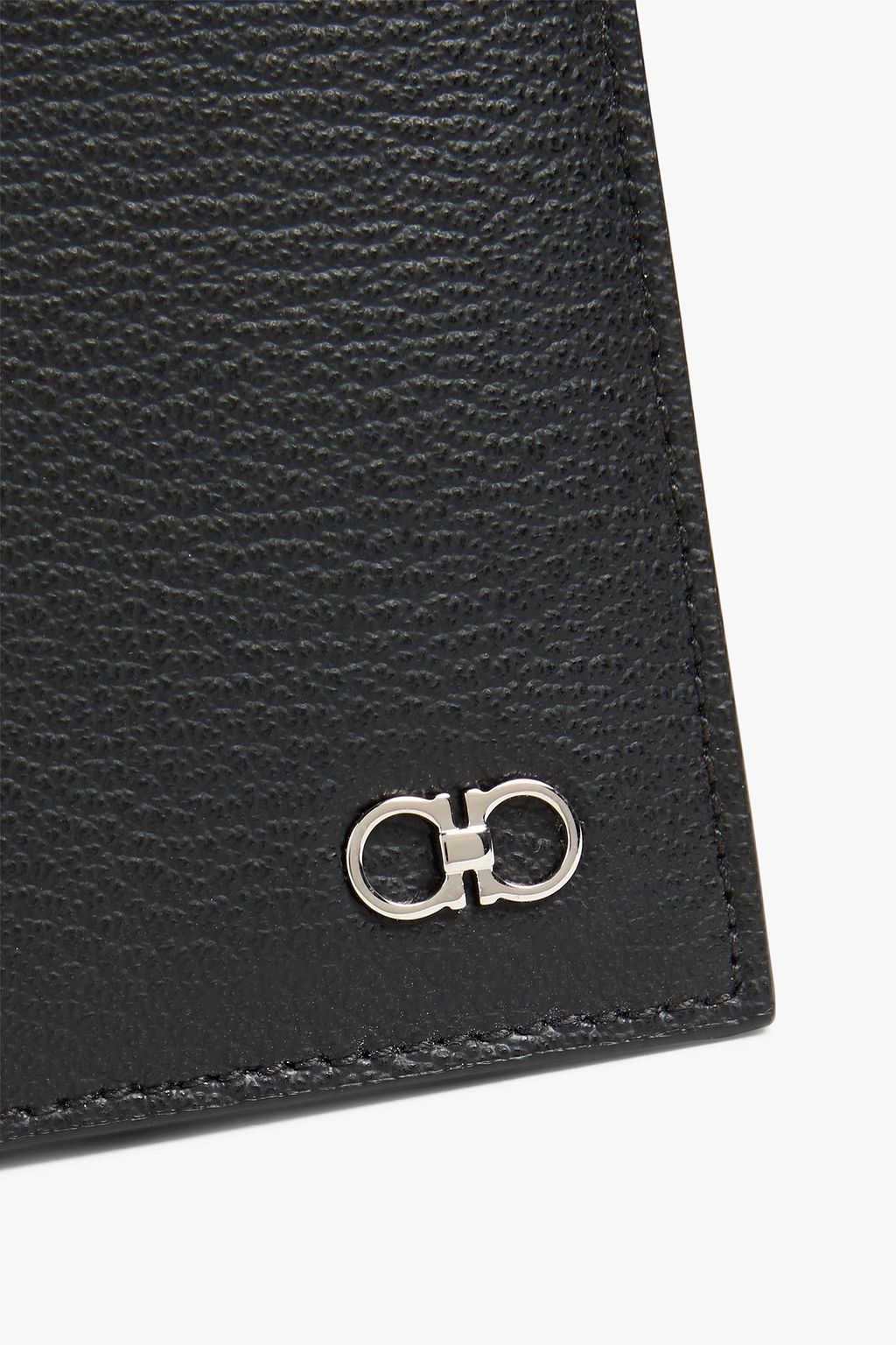 FERRAGAMO Gancini pebbled-leather wallet