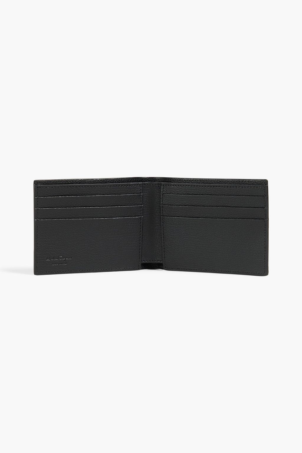 FERRAGAMO Gancini pebbled-leather wallet