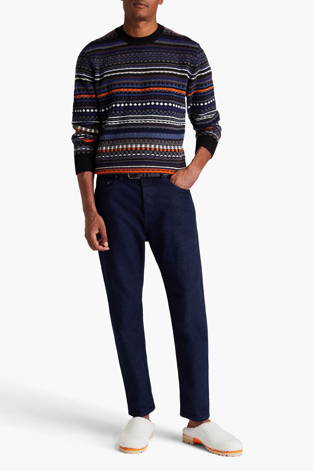 MISSONI Jacquard-knit wool sweater
